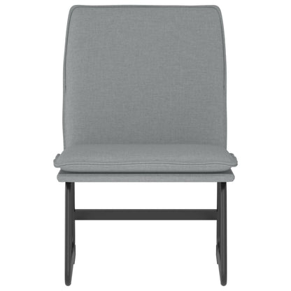 vidaXL Fauteuil de salon gris clair 52x75x76 cm Tissu