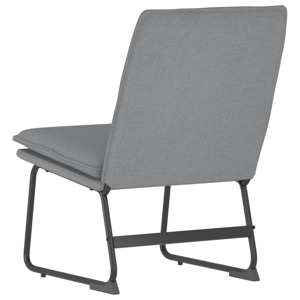 vidaXL Fauteuil de salon gris clair 52x75x76 cm Tissu
