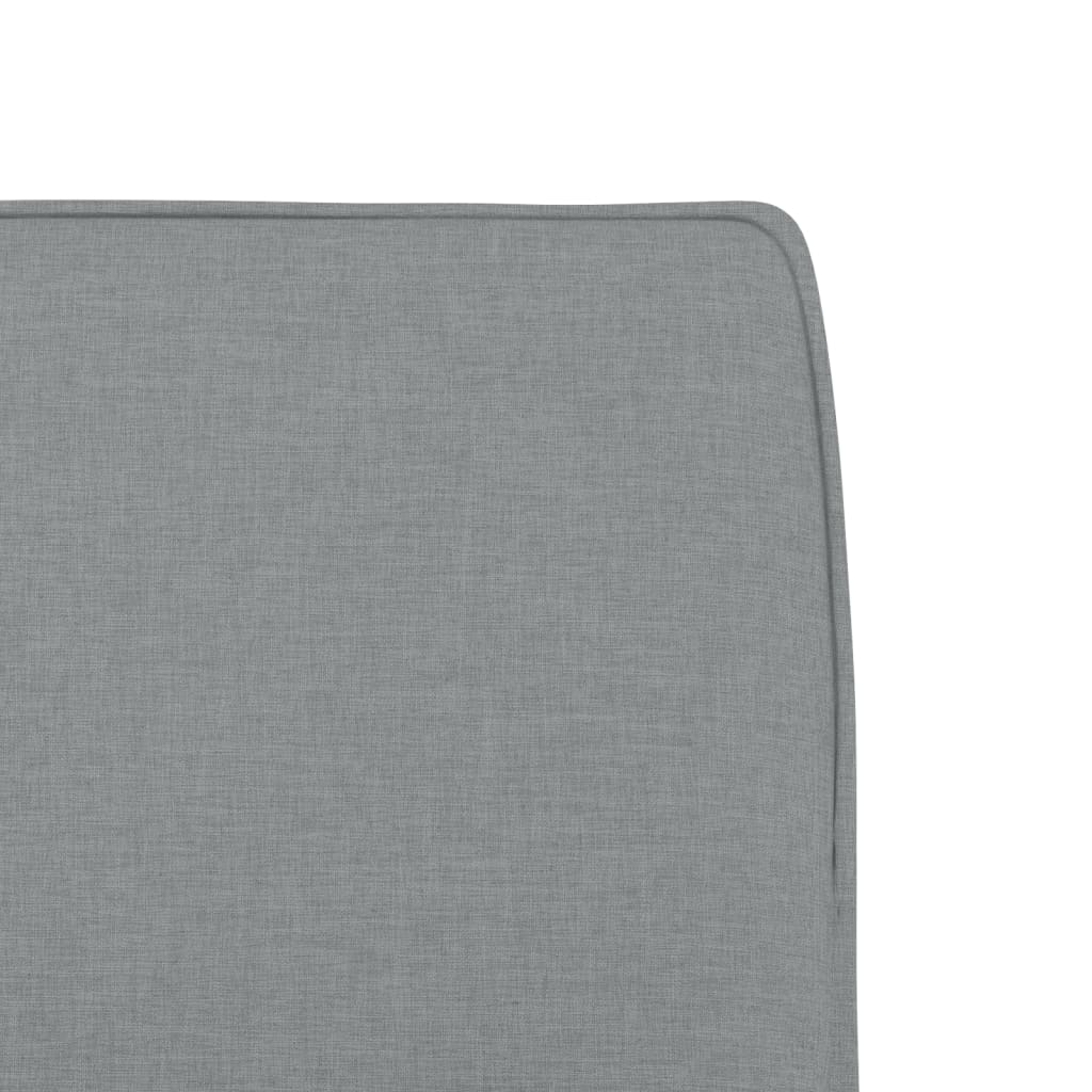 vidaXL Fauteuil de salon gris clair 52x75x76 cm Tissu