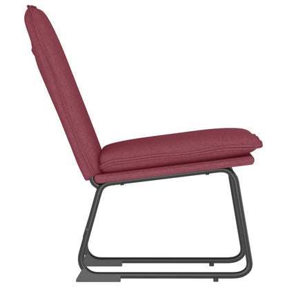 vidaXL Fauteuil lounge Rouge vin 52x75x76 cm Tissu