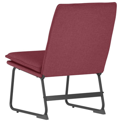 vidaXL Fauteuil lounge Rouge vin 52x75x76 cm Tissu