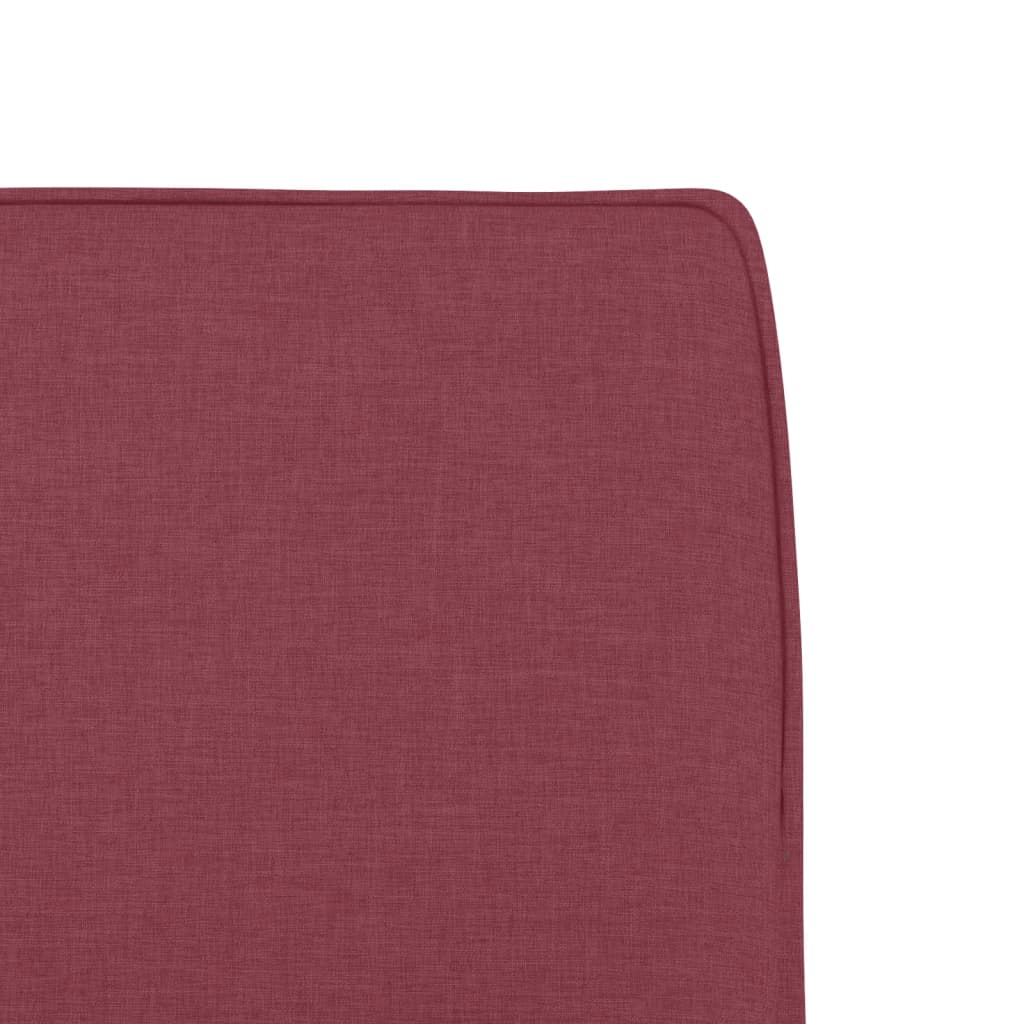 vidaXL Fauteuil lounge Rouge vin 52x75x76 cm Tissu