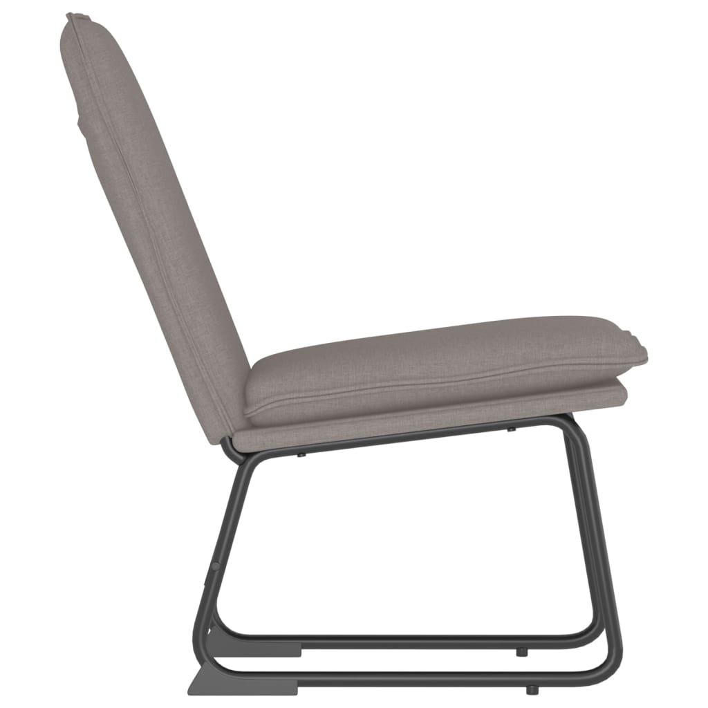 vidaXL Fauteuil de salon Taupe 52x75x76 cm Tissu