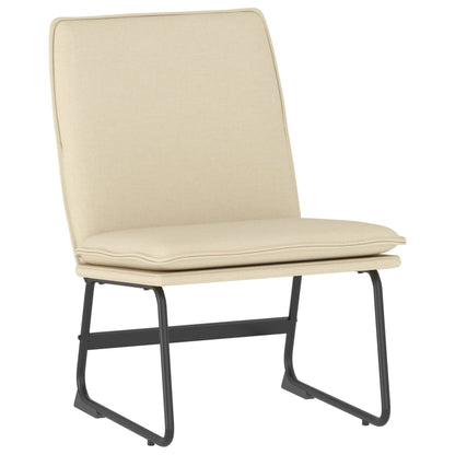 vidaXL Fauteuil de salon crème 52x75x76 cm tissu