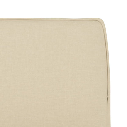 vidaXL Fauteuil de salon crème 52x75x76 cm tissu