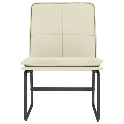 vidaXL Loungesessel Creme 54x75x76 cm Kunstleder