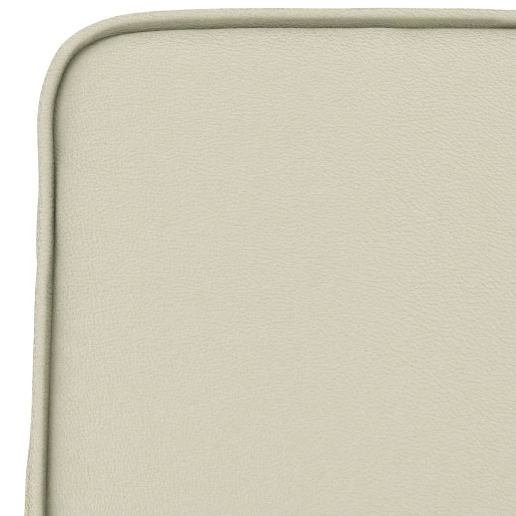 vidaXL Loungesessel Creme 54x75x76 cm Kunstleder