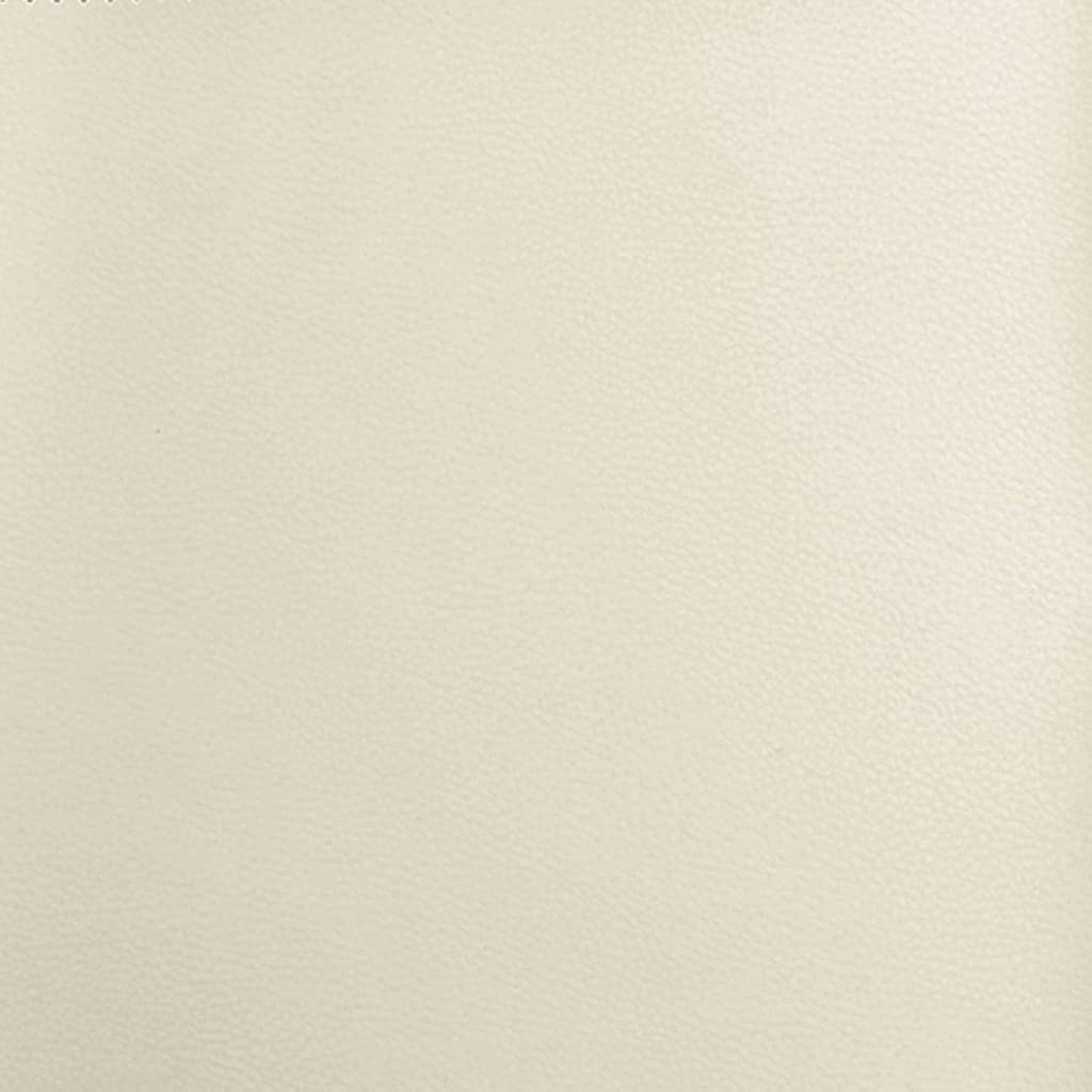 vidaXL Loungesessel Creme 54x75x76 cm Kunstleder