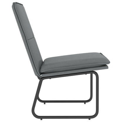 vidaXL Loungesessel Grau 54x75x76 cm Kunstleder