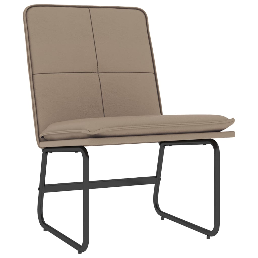 vidaXL Fauteuil de salon marron cappuccino 54x75x76 cm similicuir