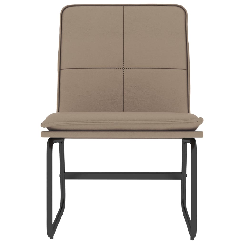 vidaXL Fauteuil de salon marron cappuccino 54x75x76 cm similicuir