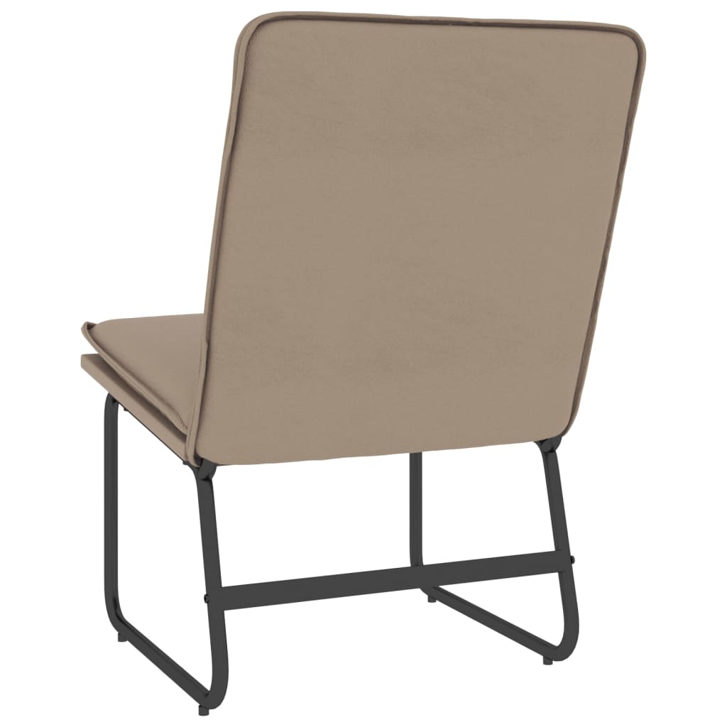 vidaXL Fauteuil de salon marron cappuccino 54x75x76 cm similicuir