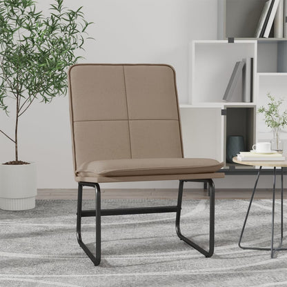 vidaXL Fauteuil de salon marron cappuccino 54x75x76 cm similicuir