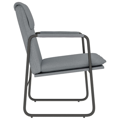 vidaXL Fauteuil de salon gris clair 55x64x80 cm Tissu