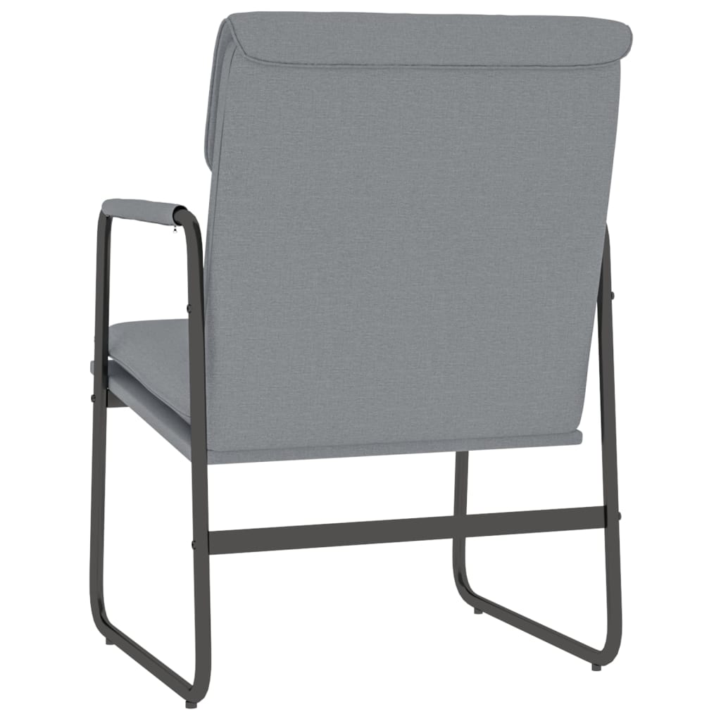 vidaXL Fauteuil de salon gris clair 55x64x80 cm Tissu