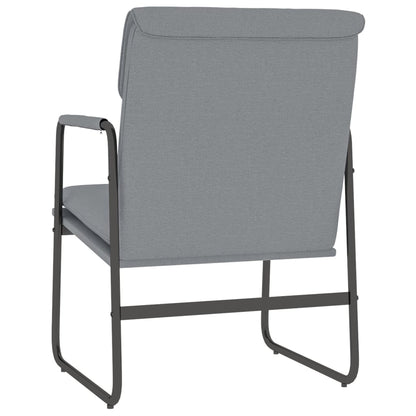 vidaXL Fauteuil de salon gris clair 55x64x80 cm Tissu