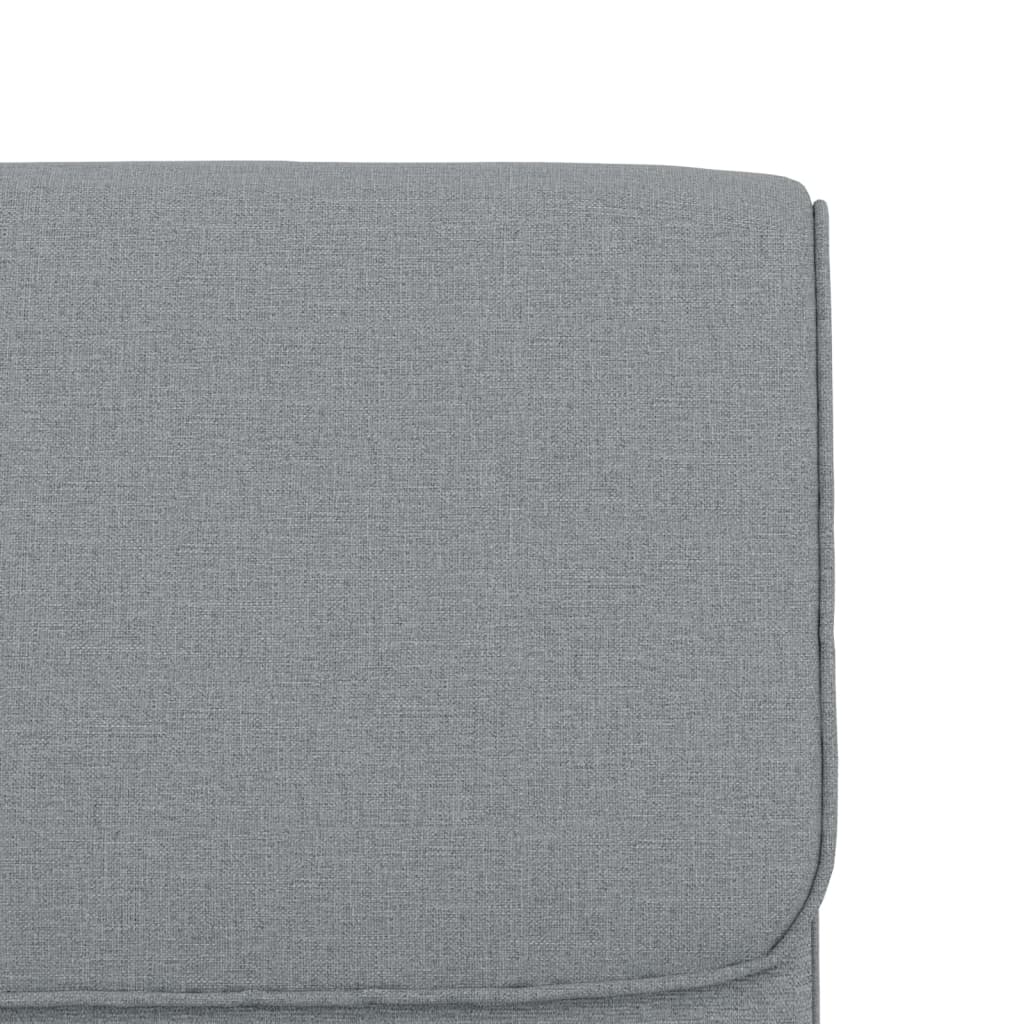 vidaXL Fauteuil de salon gris clair 55x64x80 cm Tissu