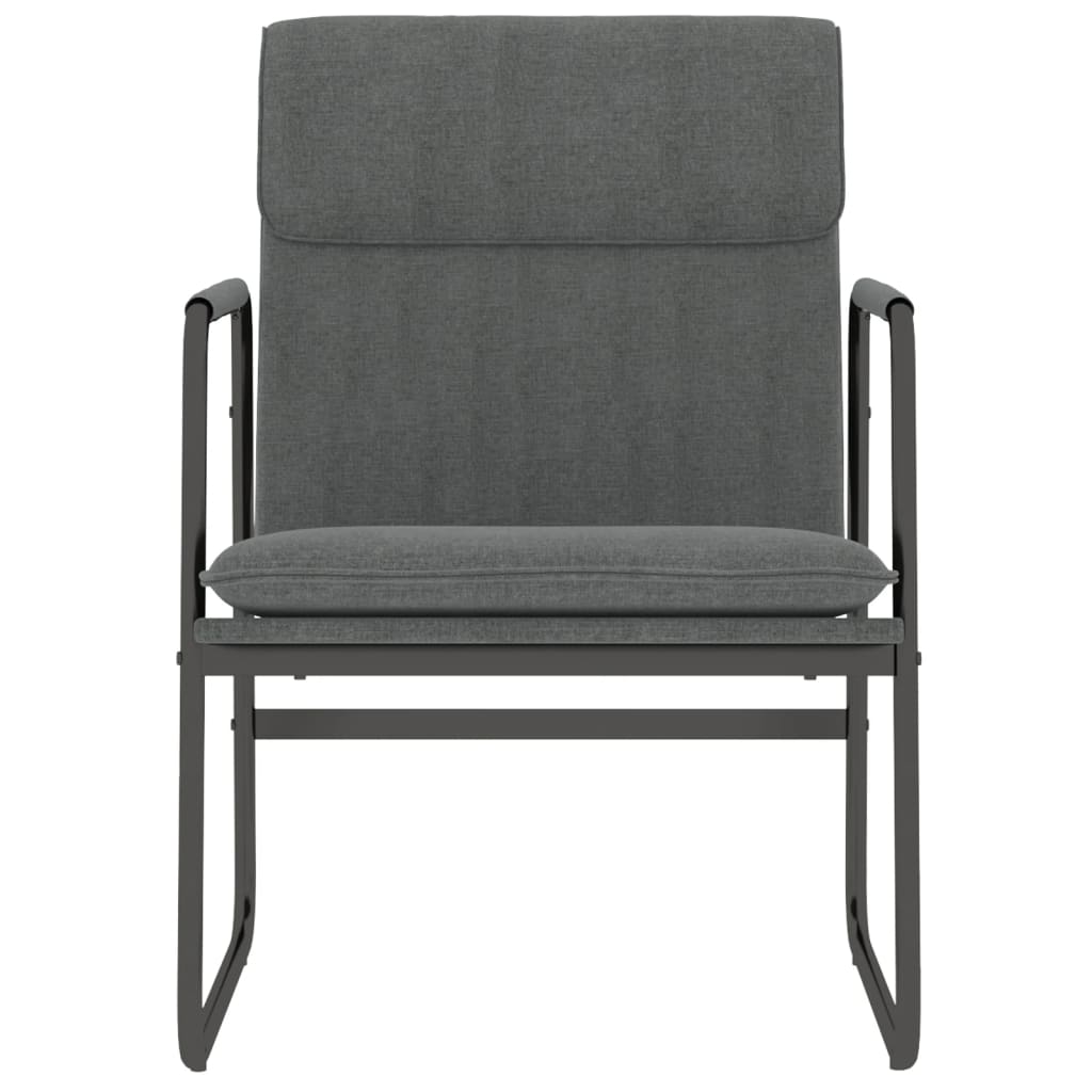 vidaXL Fauteuil de salon Gris foncé 55x64x80 cm Tissu