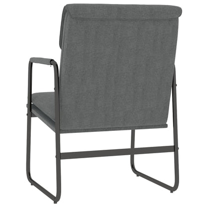vidaXL Fauteuil de salon Gris foncé 55x64x80 cm Tissu