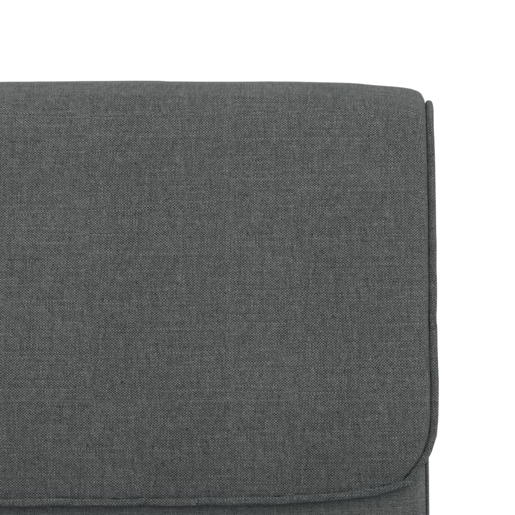 vidaXL Fauteuil de salon Gris foncé 55x64x80 cm Tissu