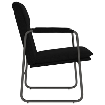 vidaXL Chaise longue Noir 55x64x80 cm Tissu