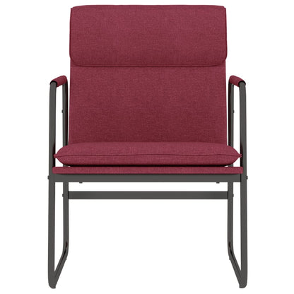 vidaXL Fauteuil de salon Rouge bordeaux 55x64x80 cm Tissu