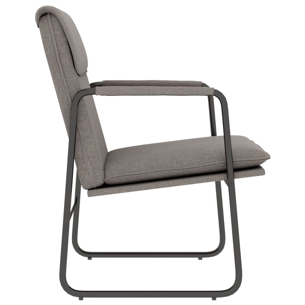 vidaXL Fauteuil de salon taupe 55x64x80 cm Tissu