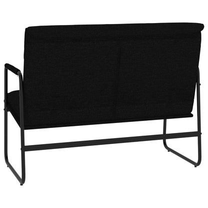 Sitzbank Schwarz 100x64x80 cm Stoff