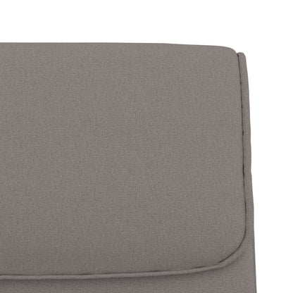 Sitzbank Taupe 100x64x80 cm Stoff