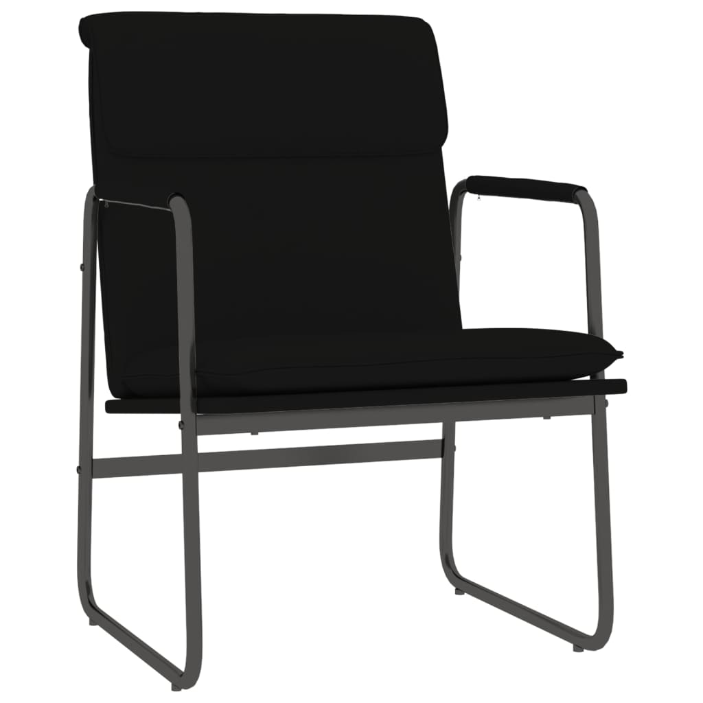 vidaXL Fauteuil de salon Noir 55x64x80 cm Similicuir