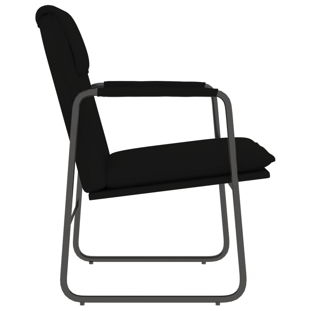 vidaXL Fauteuil de salon Noir 55x64x80 cm Similicuir