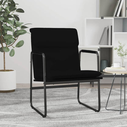 vidaXL Fauteuil de salon Noir 55x64x80 cm Similicuir
