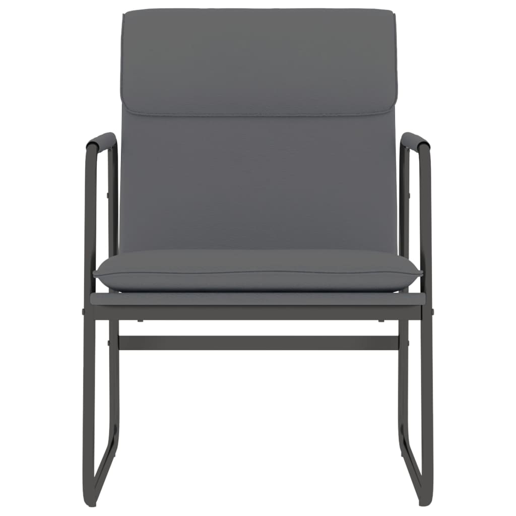 vidaXL Fauteuil de salon gris 55x64x80 cm similicuir