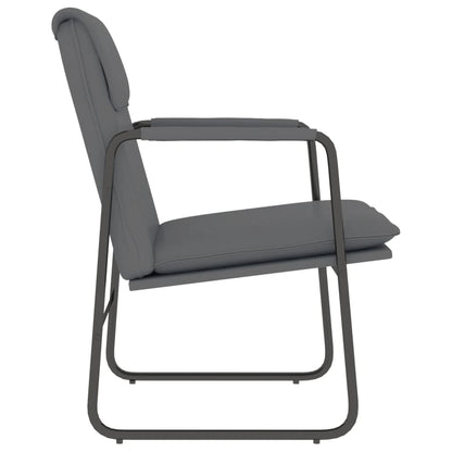 vidaXL Fauteuil de salon gris 55x64x80 cm similicuir