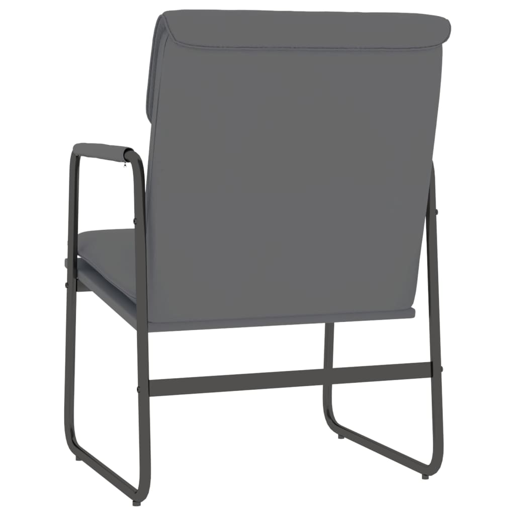 vidaXL Fauteuil de salon gris 55x64x80 cm similicuir