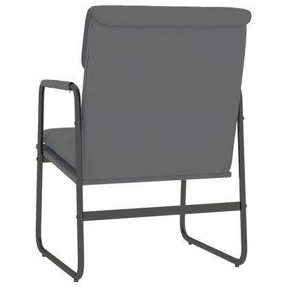 vidaXL Fauteuil de salon gris 55x64x80 cm similicuir