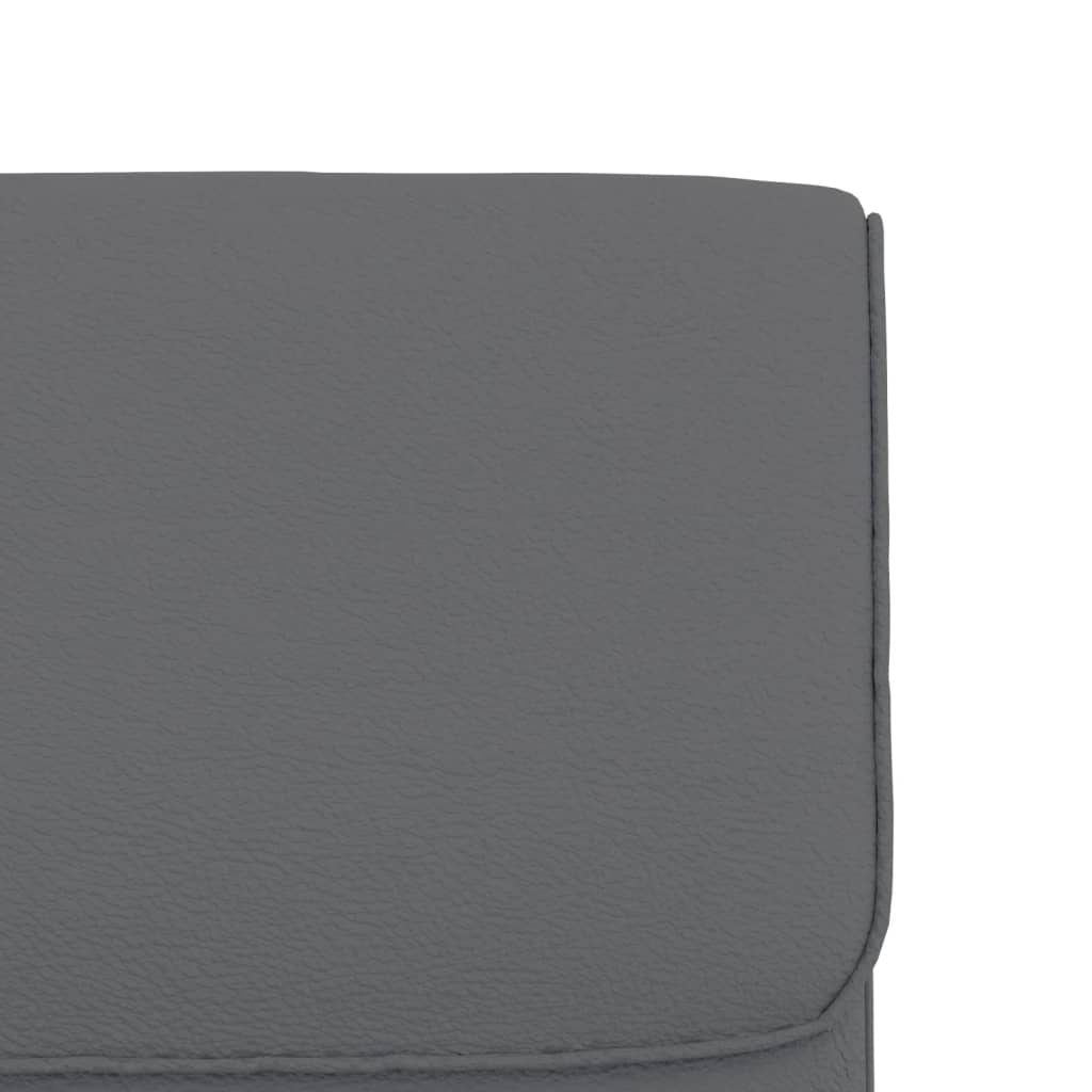 vidaXL Fauteuil de salon gris 55x64x80 cm similicuir