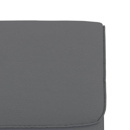 vidaXL Fauteuil de salon gris 55x64x80 cm similicuir