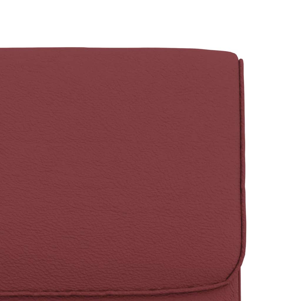 Loungesessel Weinrot 55x64x80 cm Kunstleder