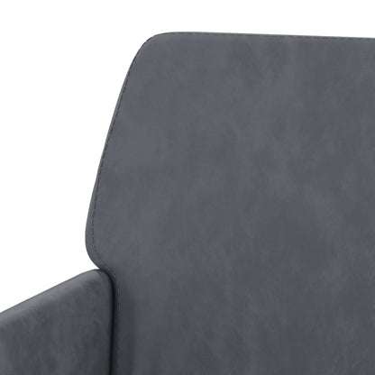 vidaXL Fauteuil Gris foncé 62x79x79 cm Velours