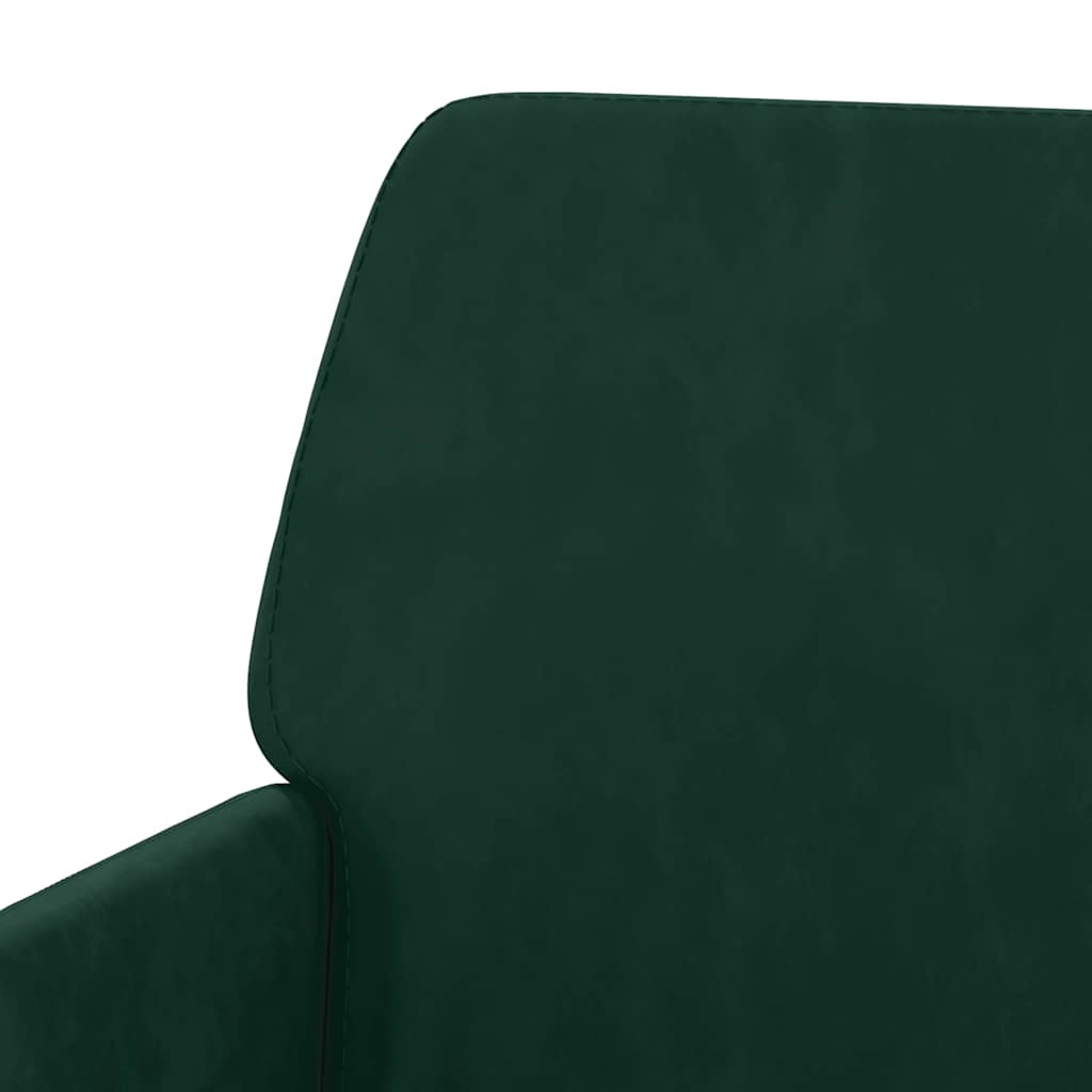 vidaXL Fauteuil vert foncé 62x79x79 cm velours