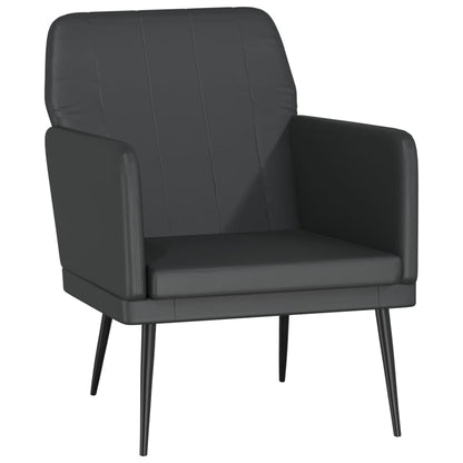vidaXL Fauteuil noir 61x78x80 cm Similicuir