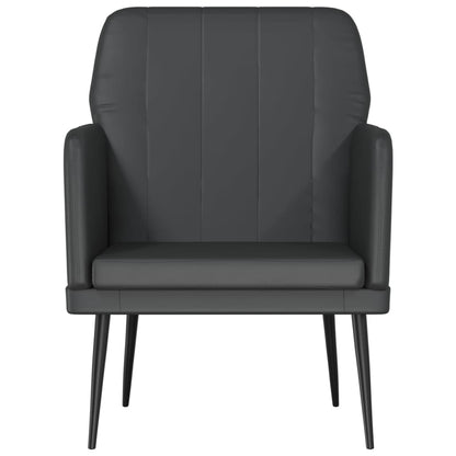 vidaXL Fauteuil noir 61x78x80 cm Similicuir