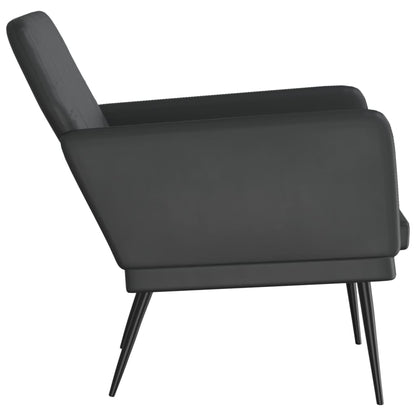vidaXL Fauteuil noir 61x78x80 cm Similicuir