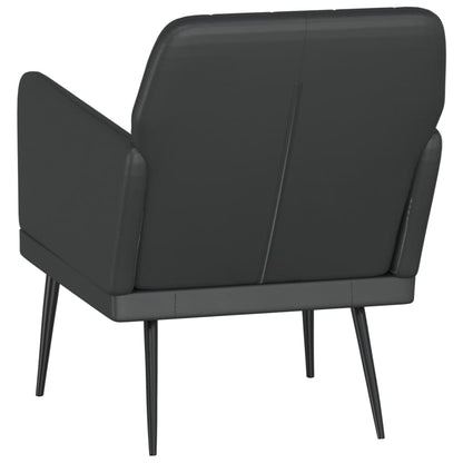 vidaXL Fauteuil noir 61x78x80 cm Similicuir