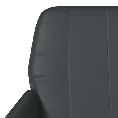 vidaXL Fauteuil noir 61x78x80 cm Similicuir