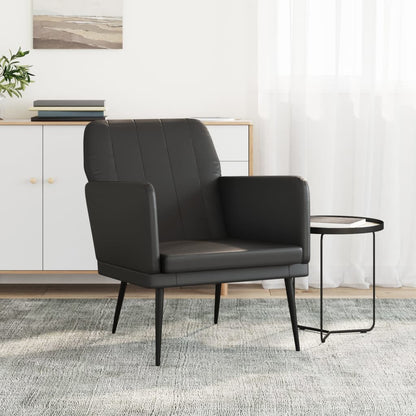 vidaXL Fauteuil noir 61x78x80 cm Similicuir