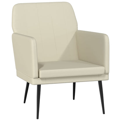 vidaXL Fauteuil crème 61x78x80 cm similicuir
