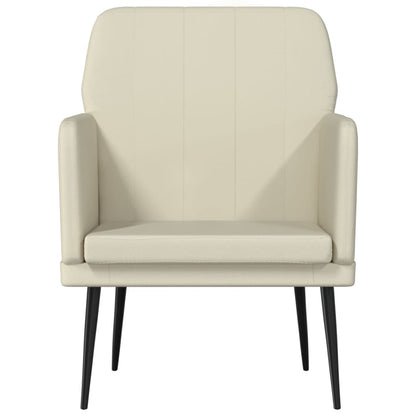 vidaXL Fauteuil crème 61x78x80 cm similicuir