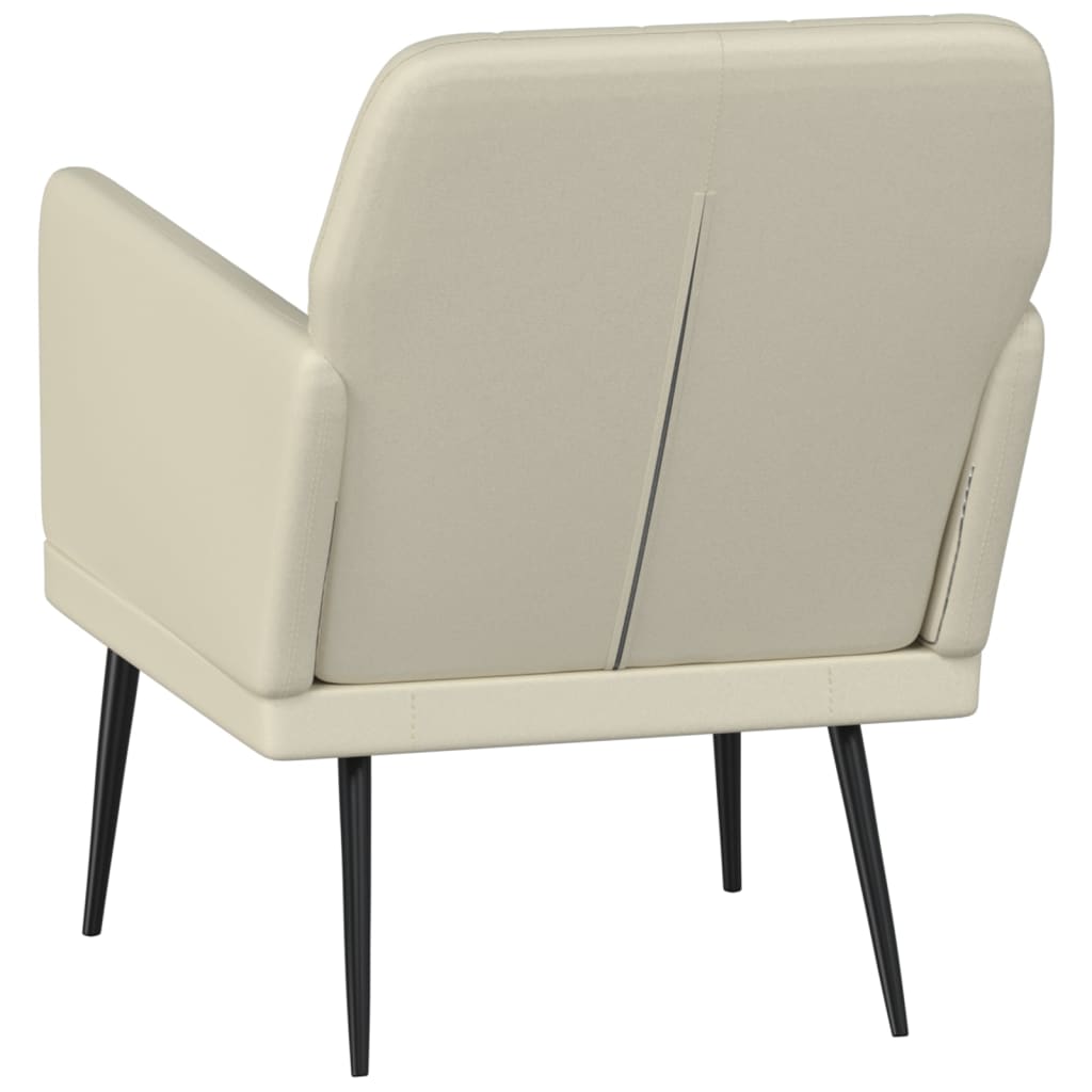 vidaXL Fauteuil crème 61x78x80 cm similicuir